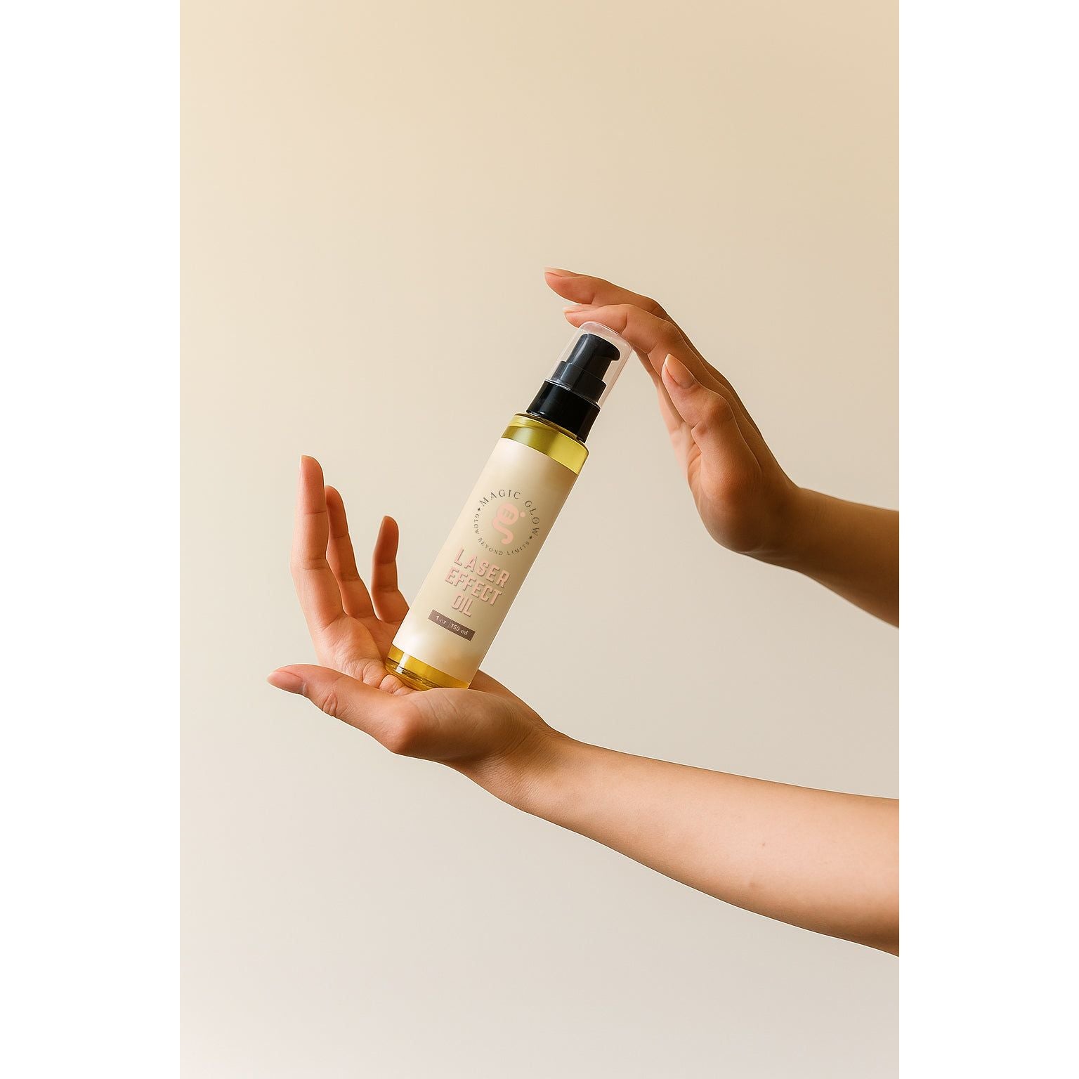 Laser Effect Oil bottle for skin glow and pigmentation treatment