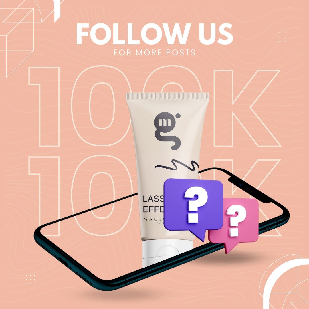 Follow our skincare brand on Instagram for natural beauty tips